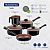 Jogo Panelas Aluminio 5Pc Caribe Preto Tramontina 20297008 - Imagem 5