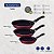 Jogo Frigideira Aluminio 3Pc Caribe Vermelho Tramon 20297509 - Imagem 4
