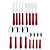 Faqueiro Inox 16Pc Leme Vermelho Tramontina 23198717 - Imagem 5