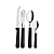 Faqueiro Inox 24Pc Tulum Preto Tramontina 23299089 - Imagem 5