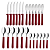 Faqueiro Inox 24Pc Tulum Vermelho Tramontina 23299789 - Imagem 4