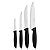 Jogo Facas Inox 4Pc Plenus Preto Tramontina 23498064 - Imagem 4