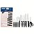 Jogo Facas Inox 10Pc Plenus Preto Tramontina 23498065 - Imagem 1
