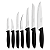 Jogo Facas Inox 7Pc Plenus Preto Tramontina 23498066 - Imagem 3