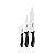 Jogo Facas Inox 3Pc Affilata Preto Tramontina 23699050 - Imagem 1