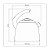 Chaleira Aluminio 2,2Lt Grafite Tramontina 28595322 - Imagem 5