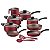 Jogo Panelas Aluminio 10Pc Paris Vermelho Tramontin 28599727 - Imagem 1