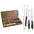 Jogo Inox 3Pc Polyood Castanho Churrasco Tramontina 29899559 - Imagem 1