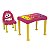 Mesa Cadeira Lirous Amarelo Rosa Infantil Tramontin 92485102 - Imagem 1