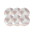Kit Prato Raso 28Cm 6Pcs Rose Porcelana Tramontina 96950031 - Imagem 3
