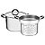 Jogo Cozi-Pasta Inox 2Pcs Duo Silicone Tramontina 65480400 - Imagem 1