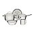 Jogo Panelas Aco Inox 5 Pcs Allegra Tramontina 65660280 - Imagem 1