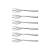 Jogo Garfo Petisco Aco Inox 6Pc Amazonas Tramontina 66960740 - Imagem 3