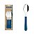 Conj Colher Mesa Inox 6Pc Leme Azul Tramontina 23183690 - Imagem 1