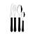 Faqueiro Inox 12Pc Leme Preto Tramontina 23198015 - Imagem 4