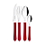 Faqueiro Inox 12Pc Leme Vermelho Tramontina 23198715 - Imagem 5