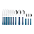 Faqueiro Inox 12Pc Leme Azul Tramontina 23198915 - Imagem 4