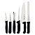 Kit Chef 7Pc Profissional Preto Tramontina 24699033 - Imagem 1