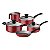 Jogo Panelas 5Pc Coimbra Vermelho Tramontina 27899282 - Imagem 1