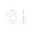 Base Nivela Piso Fit Eco 2,0Mm 100Un Tramontina 77341002 - Imagem 3