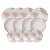 Jogo De Pratos 12 Pcs Rose Porcelana Tramontina 96589002 - Imagem 2