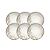 Kit Prato Raso 28Cm 6Pcs Natur Porcelana Tramontina 96950101 - Imagem 1