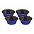 Forma Cupcake Alumínio 4Pc Groovy Azul Tramontina 27899059 - Imagem 1