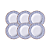 Kit Prato Fundo 23Cm 6Pcs Abstratta Tramontina 96950248 - Imagem 3