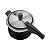 Panela Pressao 4,5L 20Cm Vancouver Preto Tramontina 20591420 - Imagem 3