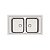 Cuba Dupla Sobrepor Inox 86X50 Acetinada Tramontina 93816213 - Imagem 1
