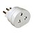 Plugue Adaptador Tomada 10A 250V Tramontina 57400098 - Imagem 1