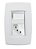 Conjunto Interruptor Paralelo Tomada Trii Tramontin 57150050 - Imagem 1