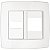 Placa Espelho 4X4 Modulo Trii Branco Tramontina 57103023 - Imagem 1