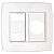 Placa Espelho 4X4 Redonda Trii Branco Tramontina 57103014 - Imagem 1
