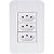 Conjunto 3 Tomada 20A Tablet Branco Tramontina 57240079 - Imagem 1
