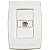 Conjunto Tomada Tv Sat Trii Branca Tramontina 57150017 - Imagem 1