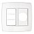 Placa Espelho 4X4 Redonda Trii Branco Tramontina 57103015 - Imagem 1