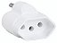 Plugue Adaptador Viagem 15A 250V Preta Tramontina 57400193 - Imagem 2