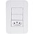 Cj Interruptor Simples Tomada 2P T 20A Tramontina 57240071 - Imagem 1