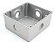 Caixinha Luz Aluminio Piso 4X4 Baixa 3/4 Tramontina 56120022 - Imagem 1