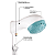 Chuveiro Ducha Eletronica 127V 5400W Tramontina 58000081 - Imagem 3