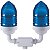 Sinalizador Duplo Topo Prédio Azul 60W Tramontina 56154014 - Imagem 1