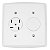 Cj Tom 4P+Rj11 + Obturador Lux Eletro Tramontina 57140071 - Imagem 1