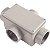 Condulete Fixo X 2 Tampa Rosca Npt Pintado Tramont 56109046 - Imagem 1