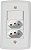Conj Interruptor 2 Tomadas 20A Lux2 Tramontina 57145086 - Imagem 1