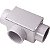 Condulete Fixo 2.1/2 T Tampa Rosca Npt Pintado Tram 56106047 - Imagem 1