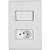 Cj Interruptor Simples Tomada 2P+T 10A Tramontina 57170064 - Imagem 1