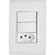 Cj Interruptor Simples Tomada 2P+T 10A Tramontina 57170073 - Imagem 1