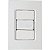 Conjunto Pulsador Campainha 10A Izyflat Tramontina 57165007 - Imagem 1