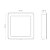 Plafon Led Quadrado Sobrepor 12W Biv 6500K Tramonti 58026302 - Imagem 3